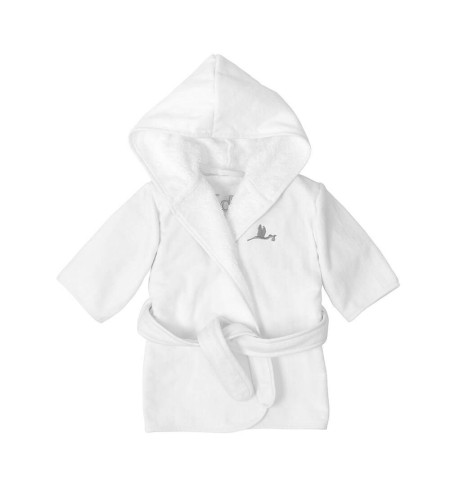 Canastilla Bebé Mi Albornoz Bordado Rosa