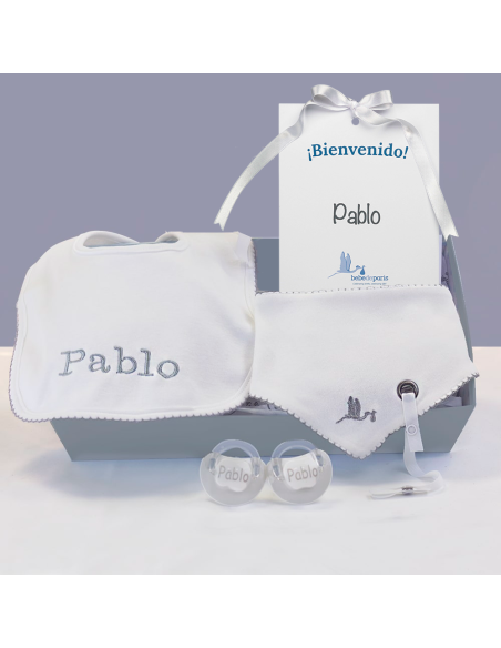 Kit de Regalo Baberos y Chupetes Personalizados