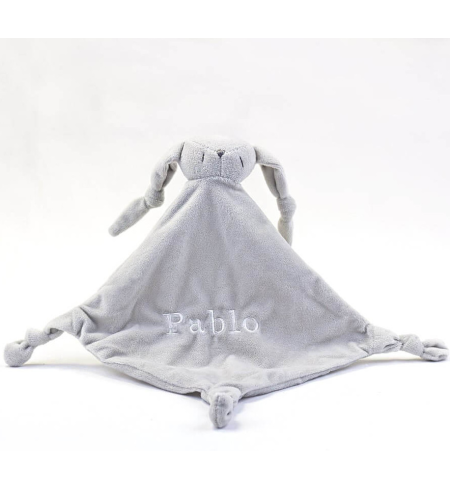 Lámpara de Luz + Oso de Peluche + Doudou y Manta Bordada con Nombre de Bebé