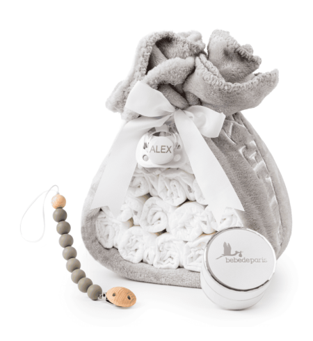 Diaper Cake with Pacifier Holder | Original and Useful Baby Gift