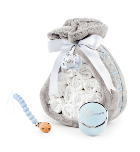 Diaper Cake with Pacifier Holder | Original and Useful Baby Gift