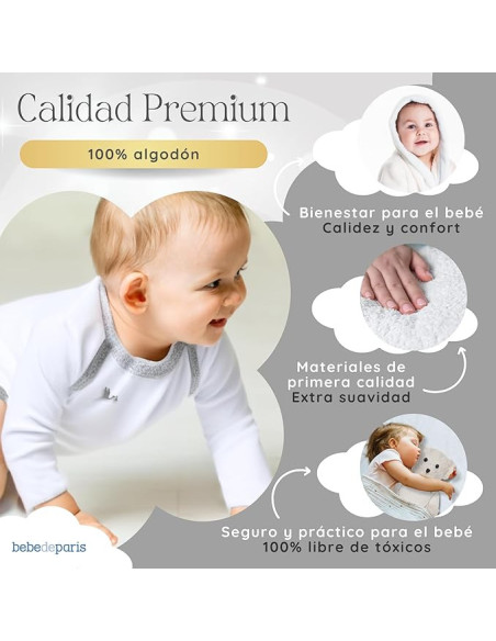 Personalized Baby Hamper with Embroidered Bathrobe | Luxury Gift – Bebedeparis.com