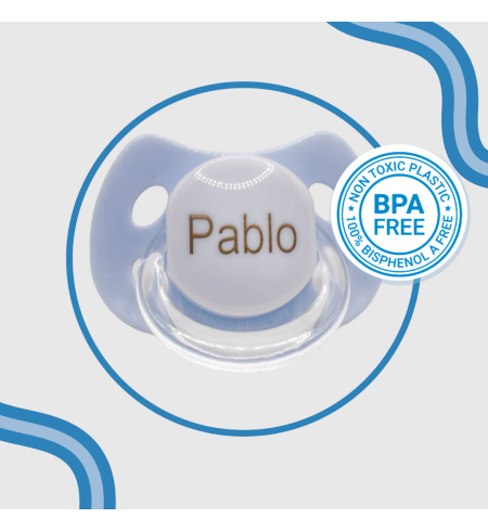 Personalized Doudou and Pacifier with Baby's Name | Unique Baby Gift