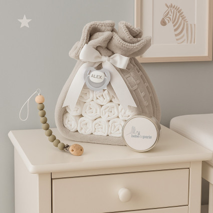 Diaper Cake with Pacifier Holder | Original and Useful Baby Gift