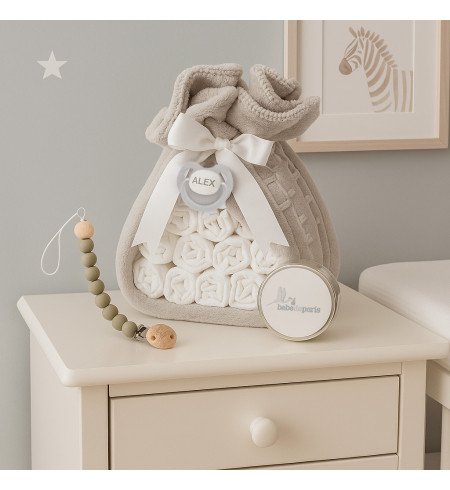 Diaper Cake with Pacifier Holder | Original and Useful Baby Gift
