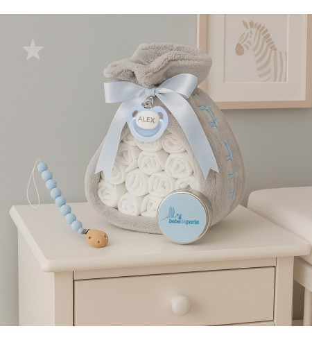 Diaper Cake with Pacifier Holder | Original and Useful Baby Gift