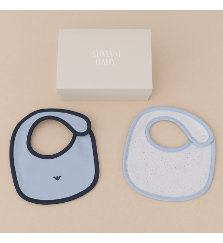Armani Baby Bibs Set (3 pcs) | Luxury Gift for Newborn