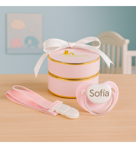 Personalized Pacifier with Pacifier Clip | Unique Newborn Gift – Bebedeparis.com