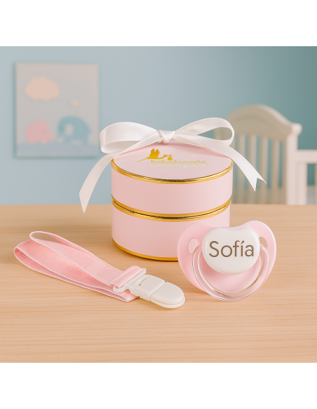 Personalized Pacifier with Pacifier Clip | Unique Newborn Gift – Bebedeparis.com