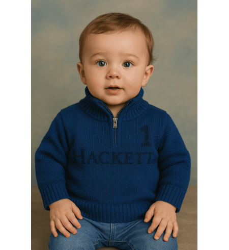 Hackett Baby Zip-Up Sweater | Premium British Style for Kids