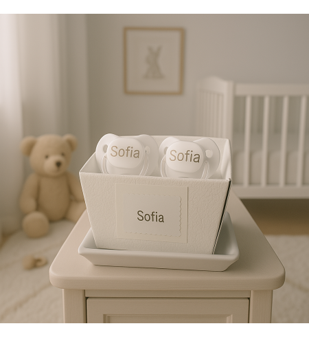 Personalized Bibs & Pacifiers Gift Set | Unique Newborn Present
