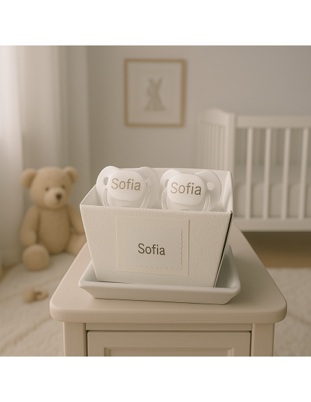 Personalized Bibs & Pacifiers Gift Set | Unique Newborn Present