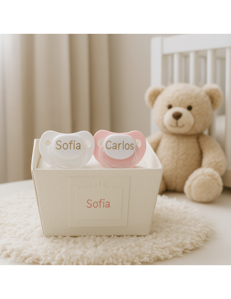 Personalized Bibs & Pacifiers Gift Set | Unique Newborn Present