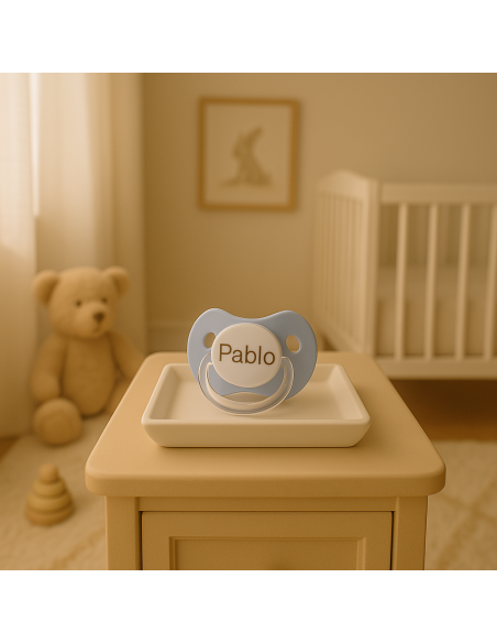 Set of 2 Pacifiers and Bib | Practical and Adorable Baby Gift