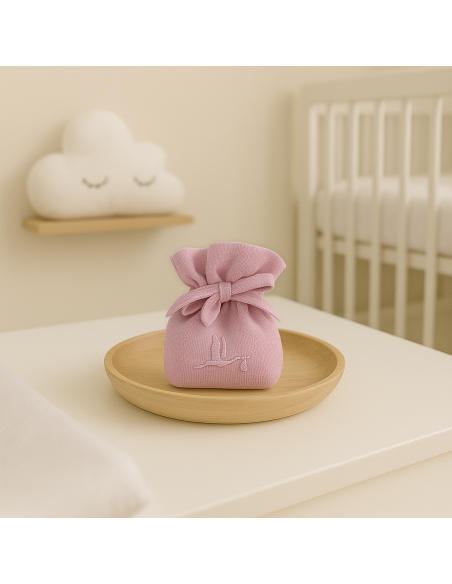 Newborn Basket with Personalized Pacifier and Bib | Baby Essentials Gift Set