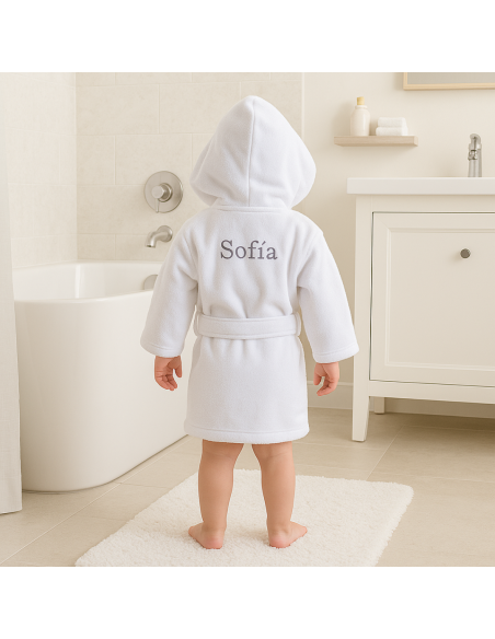Personalized Baby Hamper with Embroidered Bathrobe | Luxury Gift – Bebedeparis.com