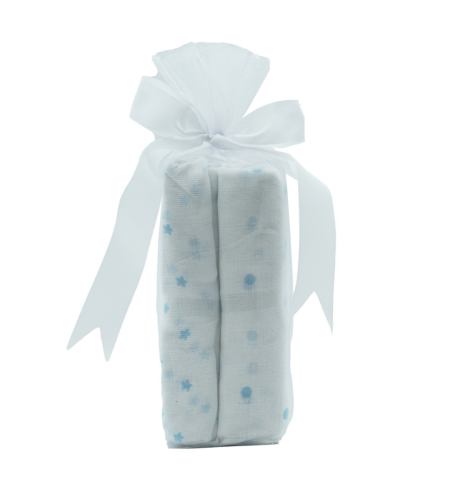 Embroidered Bathrobe, Muslin & Teddy Bear Set | Personalized Newborn Gift