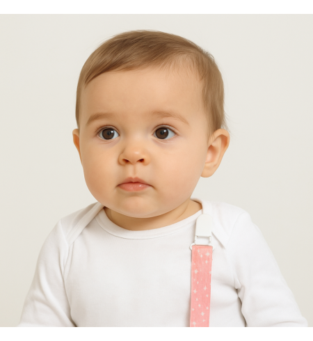 Set of 2 Personalized Pacifiers with Pacifier Clip | Unique Baby Gift