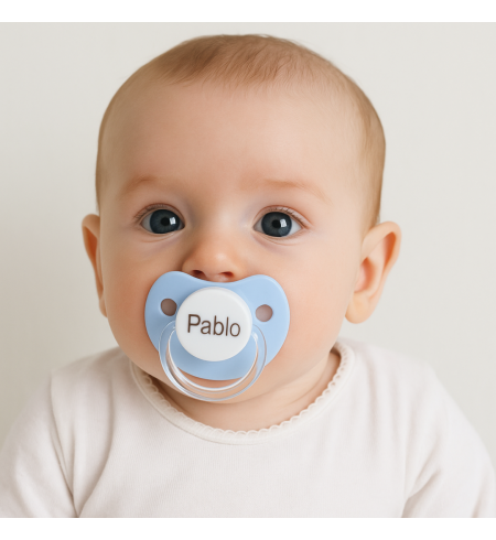 Personalized Doudou and Pacifier with Baby's Name | Unique Baby Gift