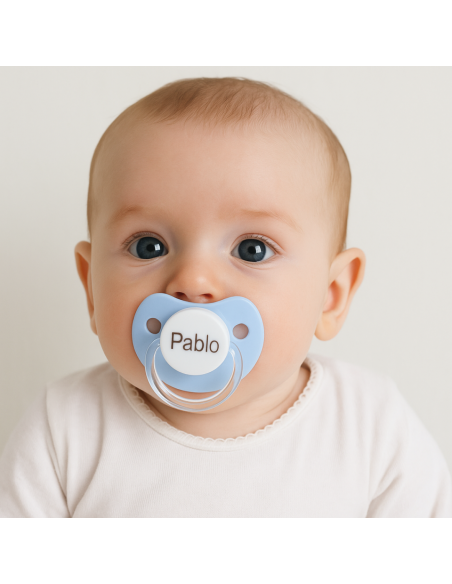 Personalized Doudou and Pacifier with Baby's Name | Unique Baby Gift