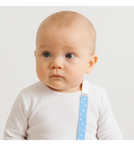 Doudou and 2 Personalized Pacifiers with Baby’s Name | Includes Pacifier Clip