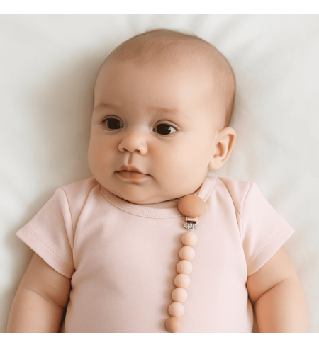 Personalized Pacifier, Clip & Silicone Teether | Baby Gift Set