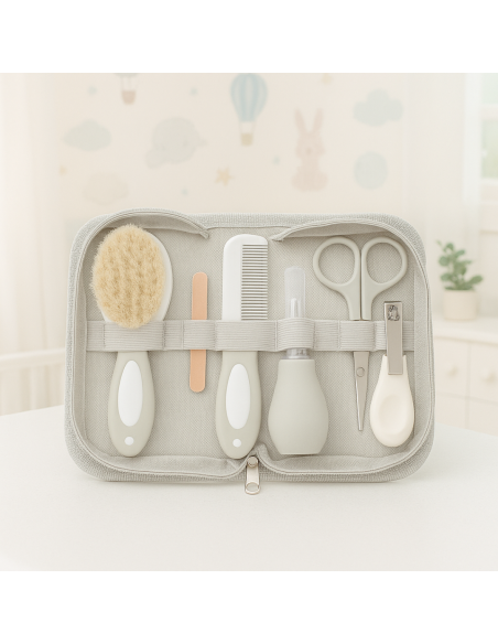 Cosmetic Set and Personalized Muslin Cloth | Elegant Newborn Gift