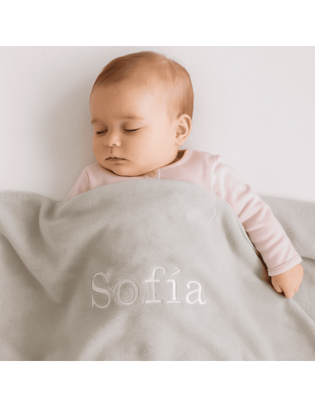 Personalized Hat, Mittens, Booties and Named Pacifier + Teddy Bear | Newborn Gift Set