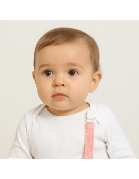 Set of Two Personalized Pacifiers, Pacifier Clip and Bib | Baby Gift Set