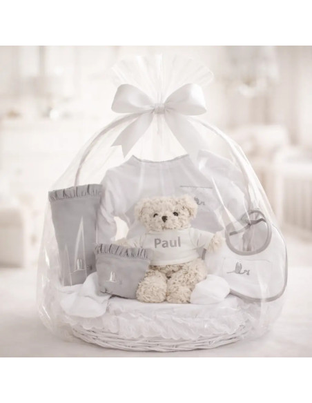 Essential Classic Baby Basket| Newborn Gift Basket - Bebedeparis.com