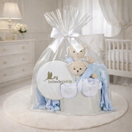 Classic Baby Hamper for Twins | Elegant Newborn Gift Set – Bebedeparis.com