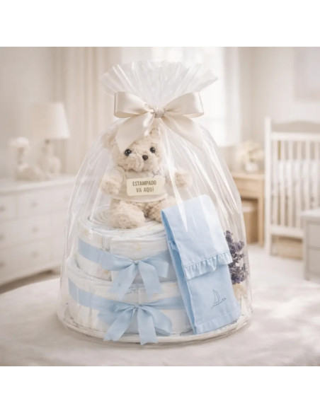 Chic Diaper Cake for Baby | Elegant and Practical Newborn Gift – Bebedeparis.com