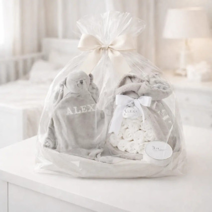 Diaper Cake with Doudou | Unique and Practical Newborn Gift