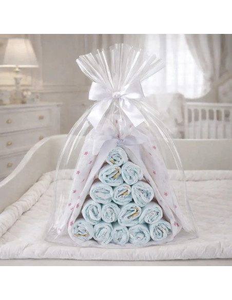 Diaper Candy with Personalized Muslin | Unique and Practical Baby Gift