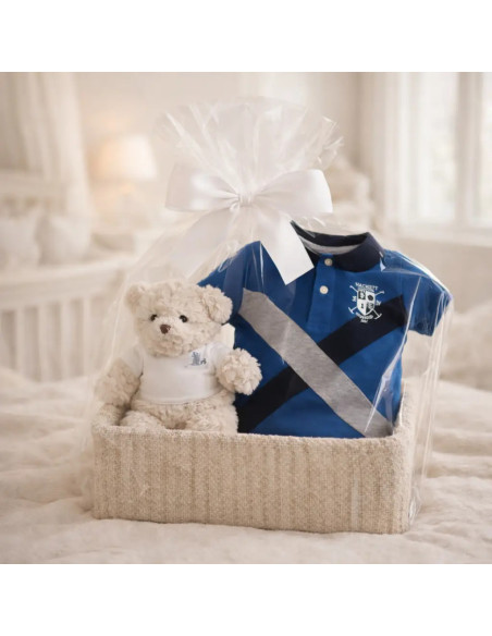 Hackett Polo Flag Baby Hamper | Stylish & Branded Newborn Gift – Bebedeparis.com