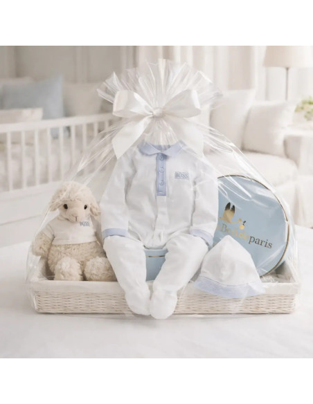 Hugo Boss Serenity Calm Baby Hamper | Elegant & Neutral Newborn Gift – Bebedeparis.com