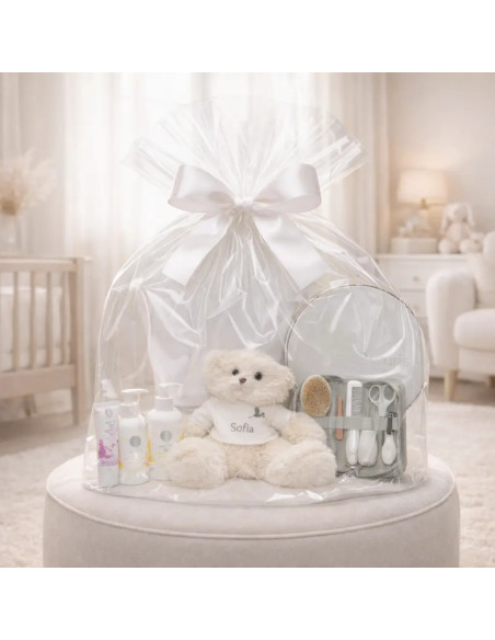Cosmetic Set and Personalized Bathrobe for Baby | Premium Newborn Gift