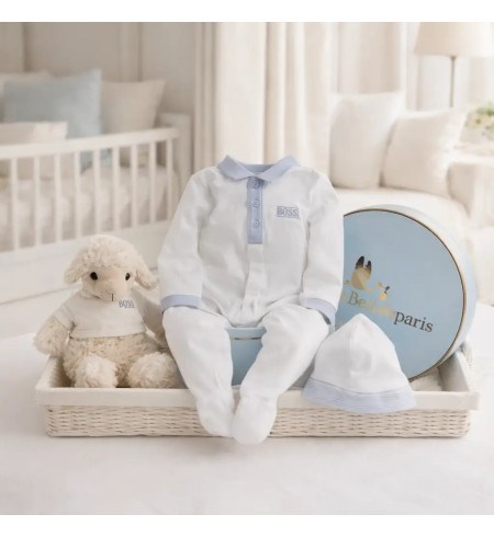 Hugo Boss Serenity Calm Baby Hamper | Elegant & Neutral Newborn Gift – Bebedeparis.com