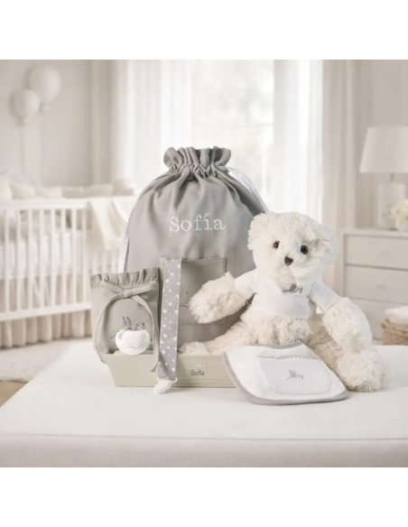 Personalized Pacifier Basket and Baby Essentials | Unique Newborn Gift Set