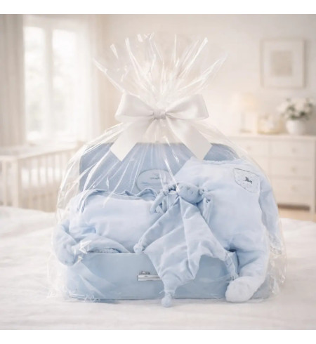 Personalized Blanket, Pajamas & Bodysuit Baby Hamper | Perfect Newborn Gift