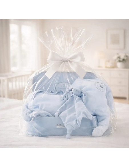 Personalized Blanket, Pajamas & Bodysuit Baby Hamper | Perfect Newborn Gift