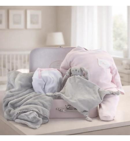 Personalized Blanket, Pajamas & Bodysuit Baby Hamper | Perfect Newborn Gift