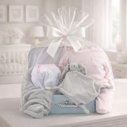 Personalized Blanket, Pajamas & Bodysuit Baby Hamper | Perfect Newborn Gift 2