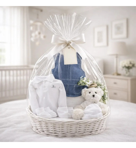 Baby Girl Hamper with Clothes & Teddy Bear | Newborn Gift Set