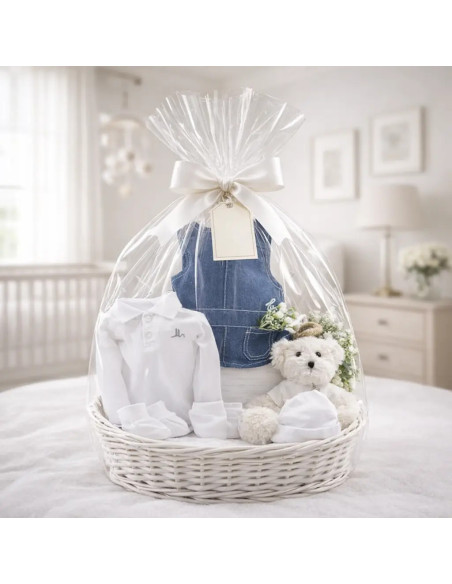 Baby Girl Hamper with Clothes & Teddy Bear | Newborn Gift Set