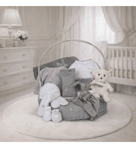 Serenity Full Baby Basket| Natural, Elegant & Customizable Gift – Bebedeparis.com
