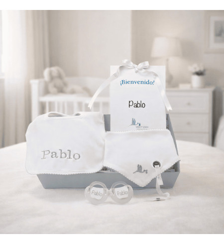 Personalized Bibs & Pacifiers Gift Set | Unique Newborn Present