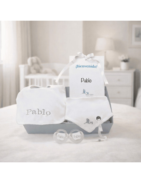 Personalized Bibs & Pacifiers Gift Set | Unique Newborn Present