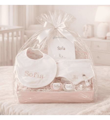 Personalized Bibs & Pacifiers Gift Set | Unique Newborn Present