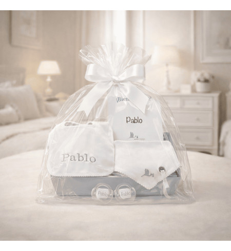Personalized Bibs & Pacifiers Gift Set | Unique Newborn Present